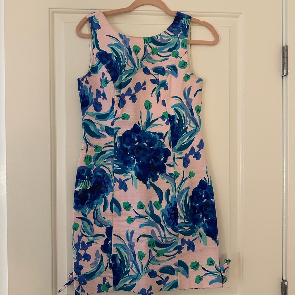 Lilly Pulitzer Blue Scoop Neck Sleeveless Sundress